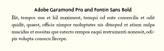 typeface combinations for book design