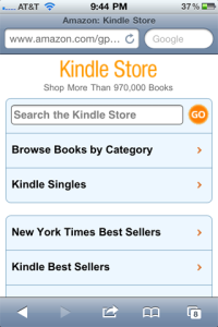 Kindle-mobile store