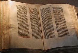 Parts of a book: A Gutenberg Bible