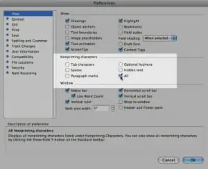 Wordprefs2 Word preferences - click to enlarge