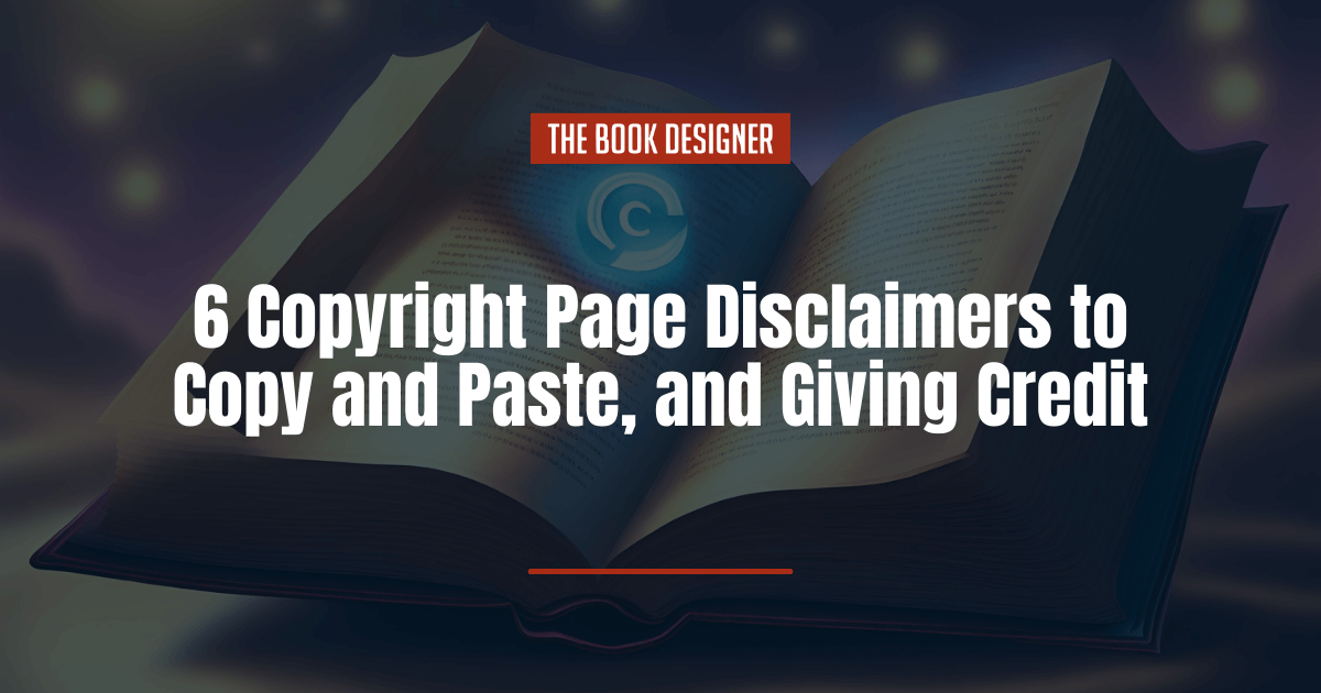 copyright page disclaimer
