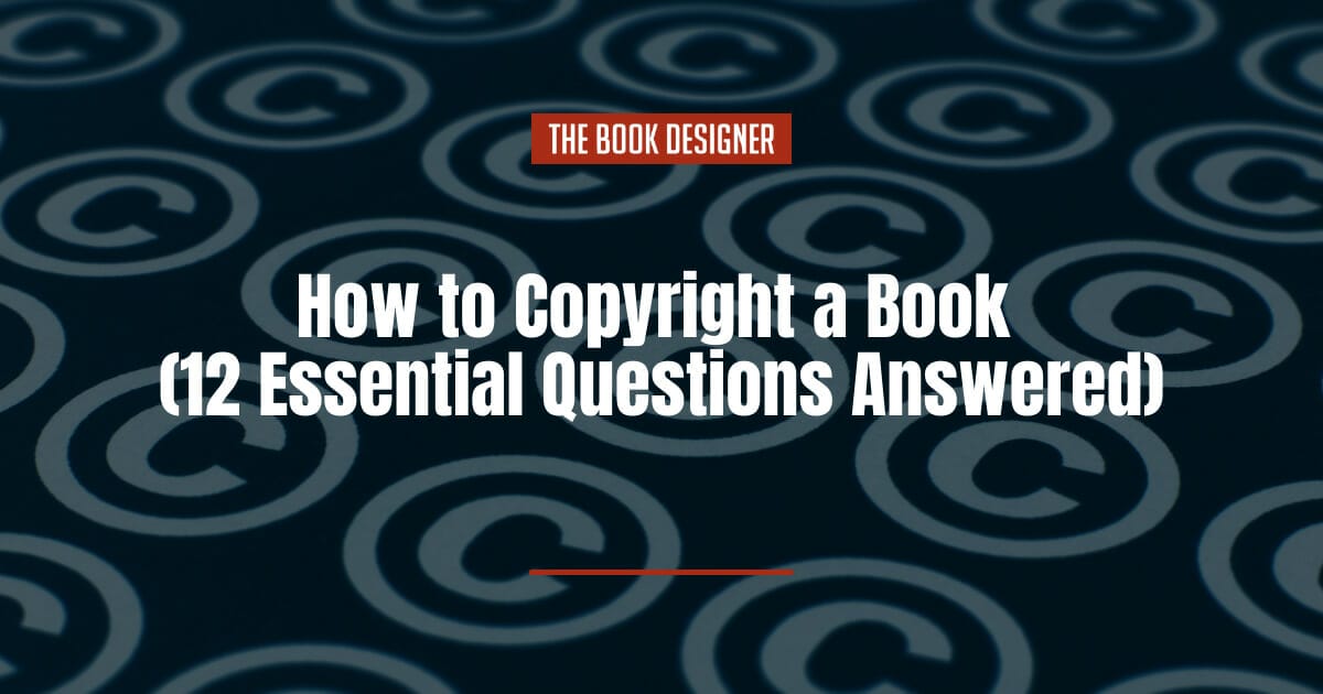 how to copyright a book - image of white copyright symbols on black background