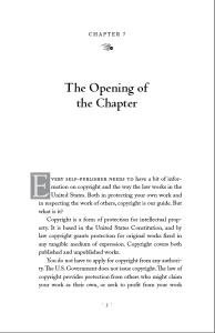 Dropcap 6 book design for self-publishers