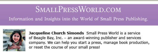 Small Press World blogs for self publishers