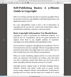 Self-Publisher's Quick and Easy Guide to Copyright-Kindle Self-Publisher's Quick and Easy Guide to Copyright-Kindle