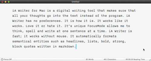 iAWriter for Macintosh