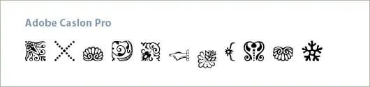 Fonts-with-ornaments-Caslon-Pro Fonts-with-ornaments-Caslon-Pro
