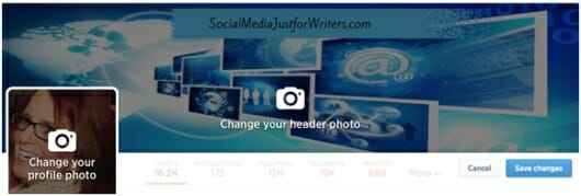 Header and headshot images