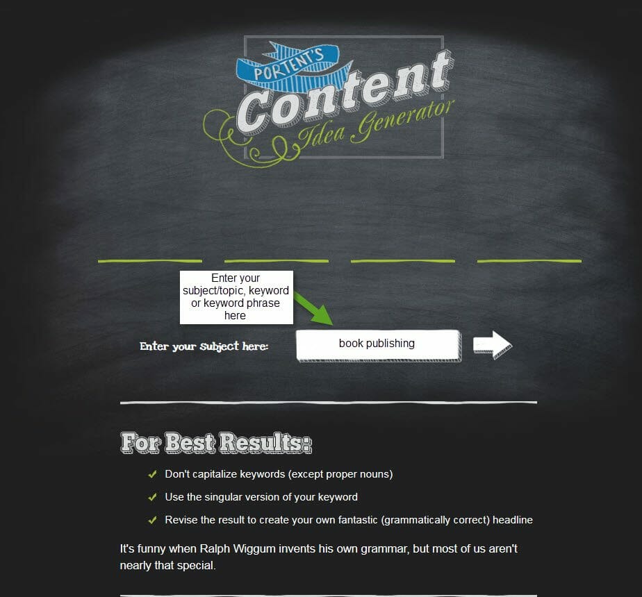 Portent screen shot 1