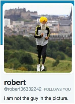 Robert twitter example