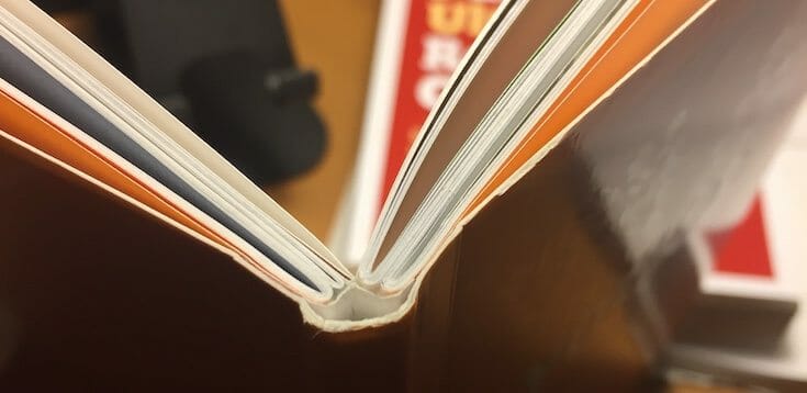 book binding types - lay flat