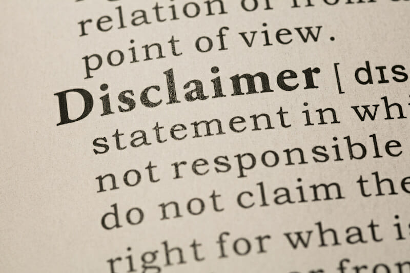 Book Disclaimers: Everything You Need to Know