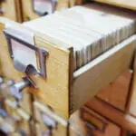 what is an index - library catalog card