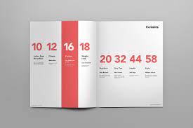 table of contents: the book designer