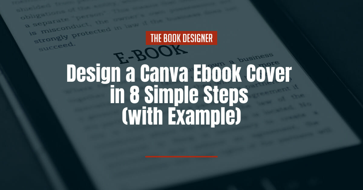 Canva ebook cover - image of ebook on digital device