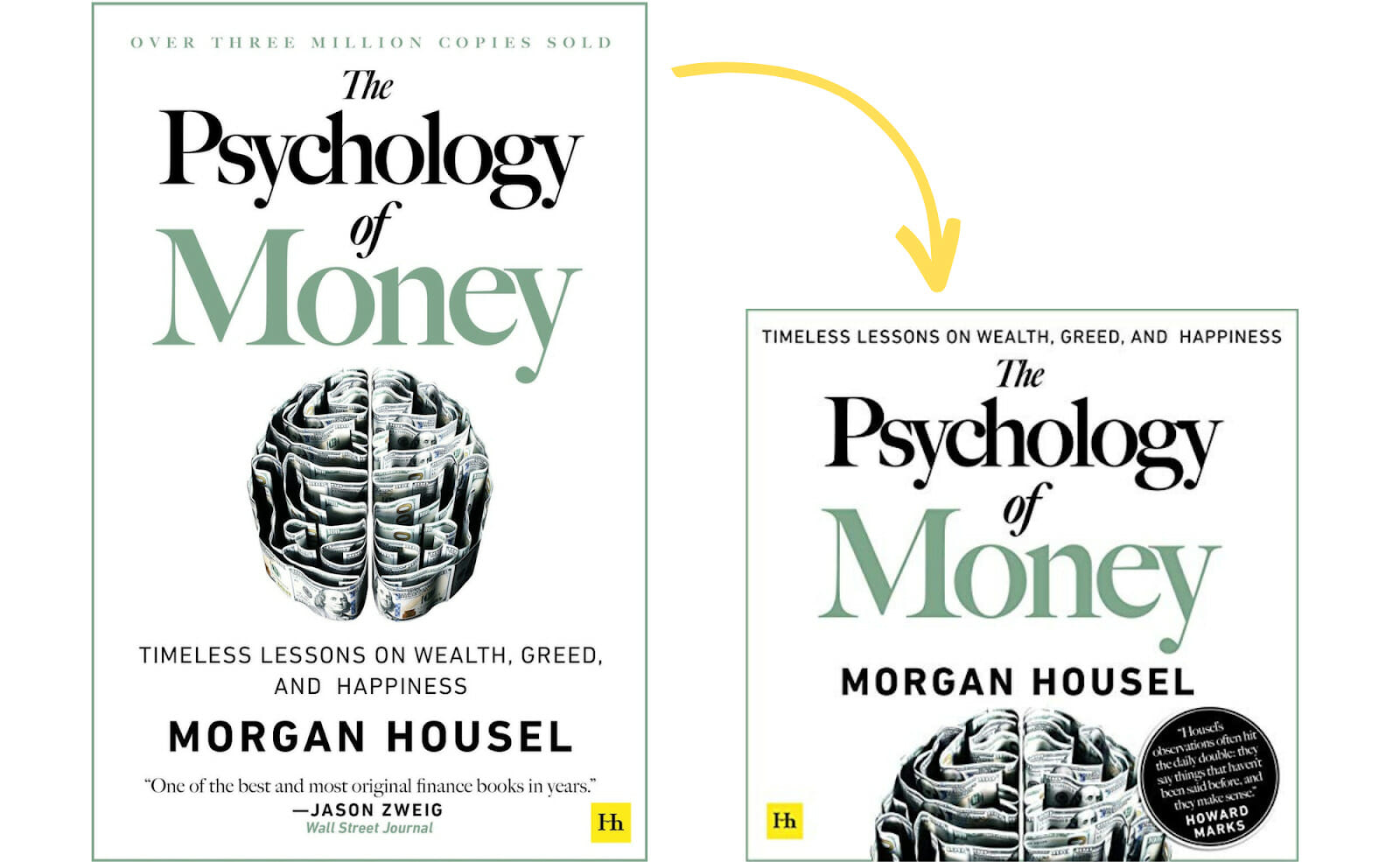 Designing audiobook covers featuring The Psychology of Money by Morgan Housel