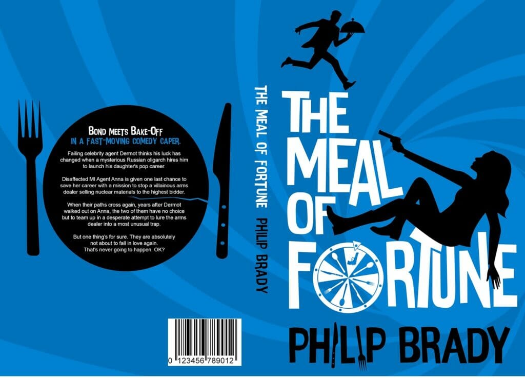 A back cover of a book examples of the book The Meal of Fortune by Phillip Brady