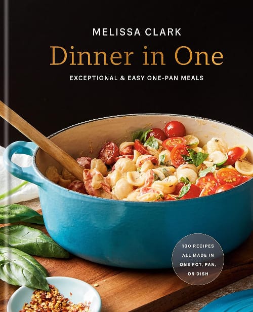 cookbook covers - Dinner in One by Melissa Clark book cover