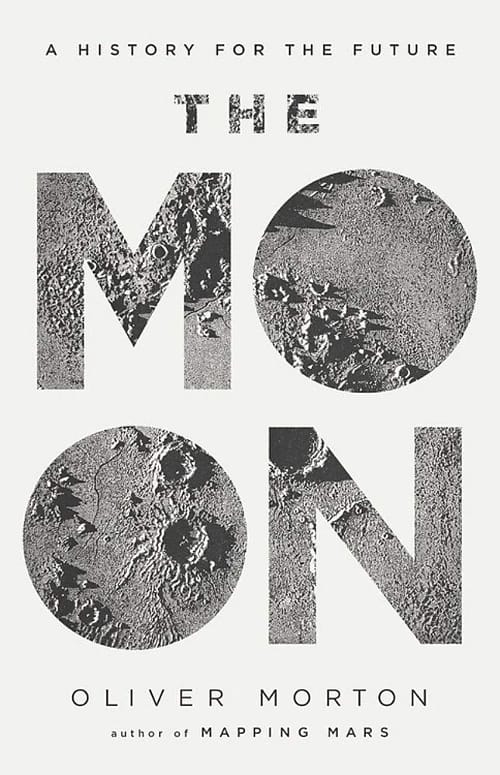 minimalist book covers - The Moon by Oliver morton