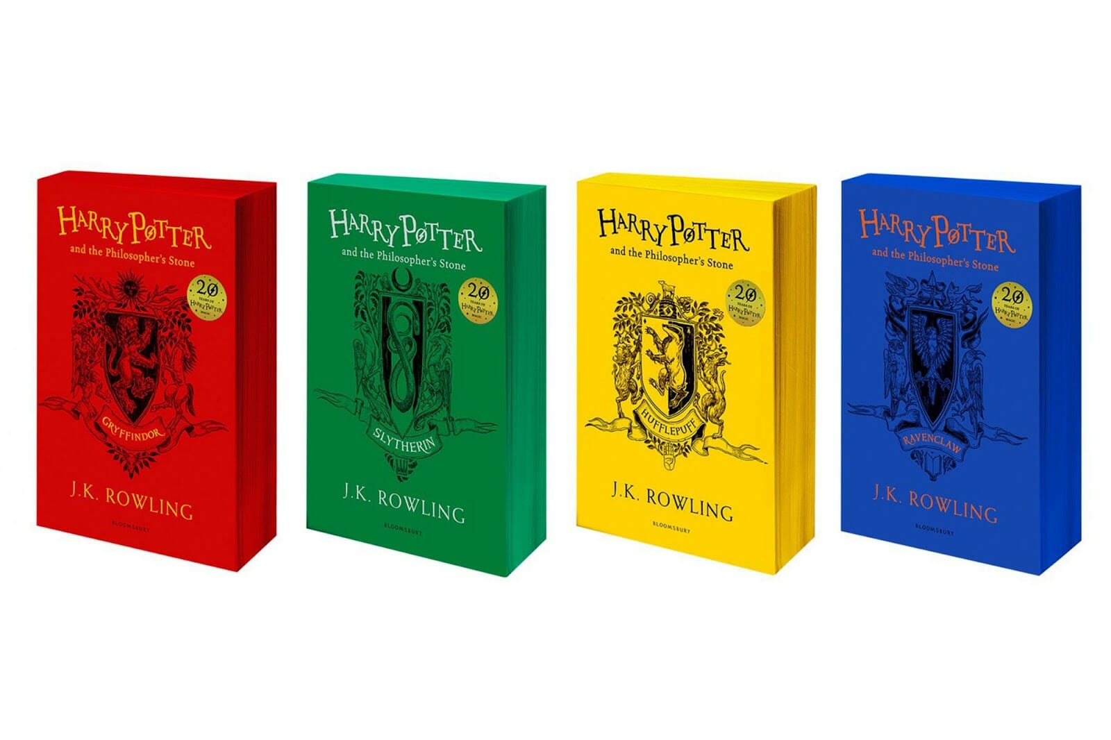Hogwarts House edition Harry Potter book covers