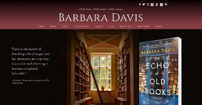 best author websites - author Barbara Davis
