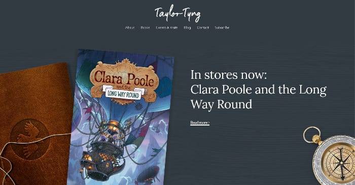 best author websites - author Taylor Tyng