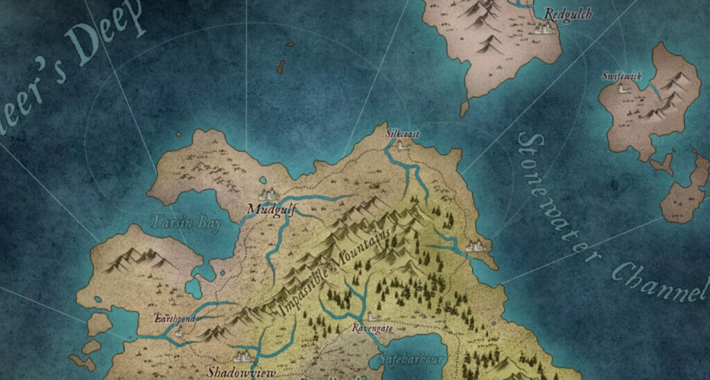 fantasy map generator - Wonderdraft map