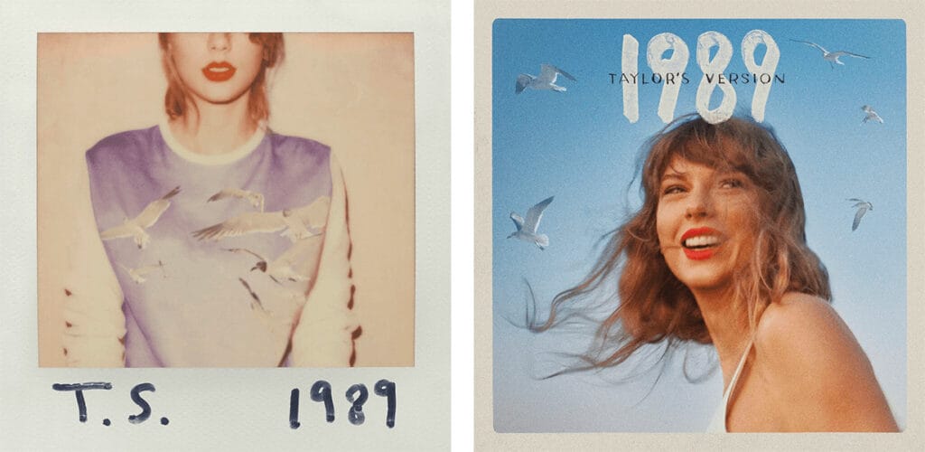 Taylor Swift album covers - 1989 Taylor's version vs original