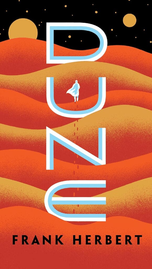 "Dune" by Frank Herbert Book Cover 