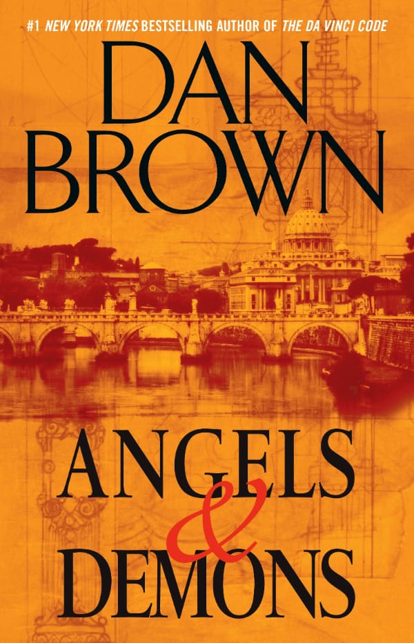 "Angels & Demons" by Dan Brown Book Cover