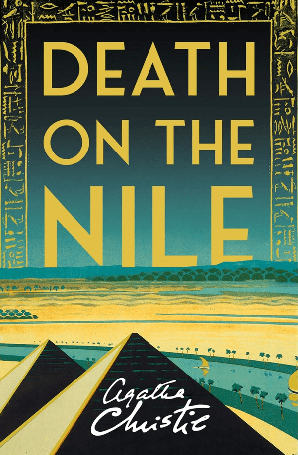 "Death on the Nile" by Agatha Christie Book Cover