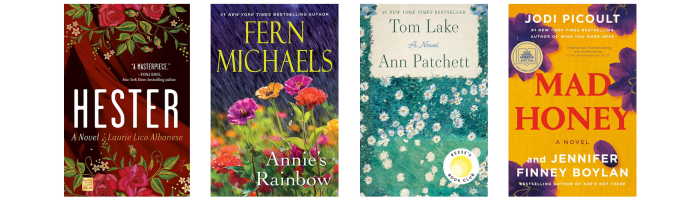 coolest book covers - 2023 trends -flowers everywhere examples