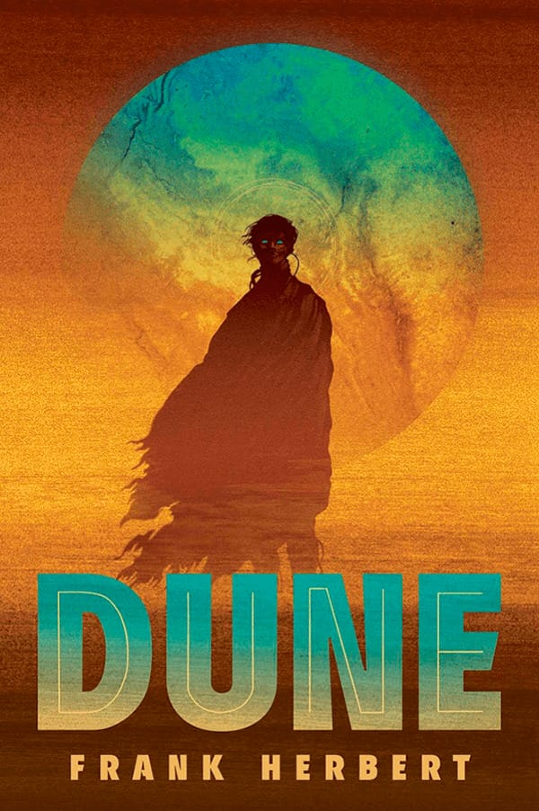 "Dune" by Frank Herbert Book Cover
