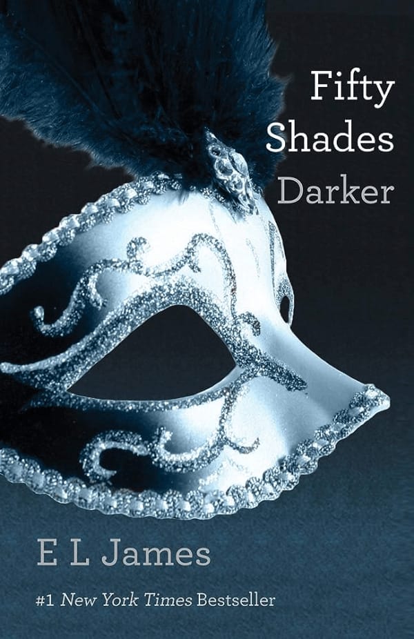 "50 Shades Darker" by E.L. James Book Cover
