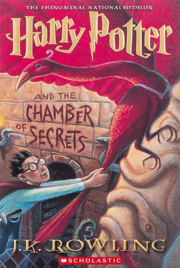 "Harry Potter and the Chamber of Secrets" by J.K. Rowling Book Cover