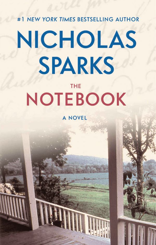 "The Notebook" by Nicholas Sparks Book Cover