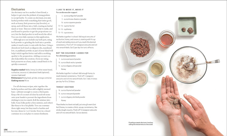 The Herbal Apothecary: 100 Medicinal Herbs and How to Use Them by JJ Pursell Book Interior