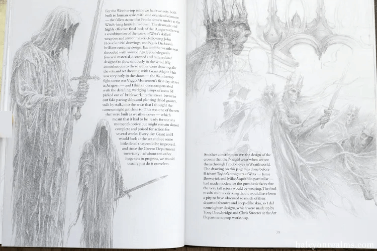 The Lord of the Rings Sketchbook by Alan Lee Book Interior
