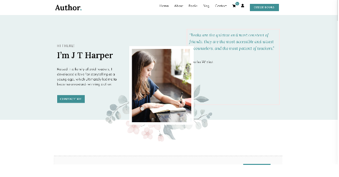 best WordPress themes for authors - Author by AThemes