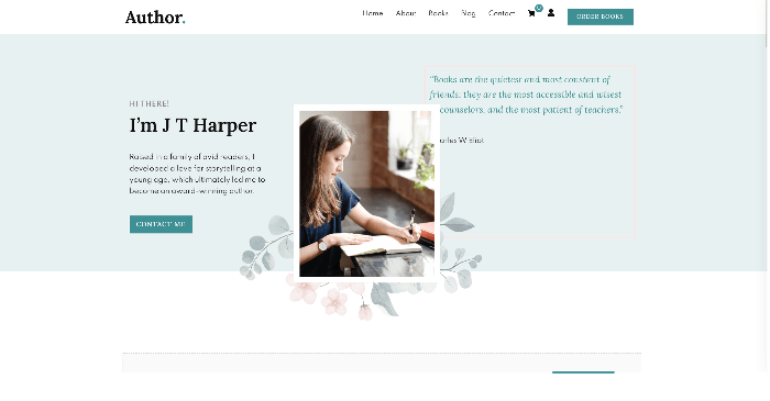 best WordPress themes for authors - Author by AThemes
