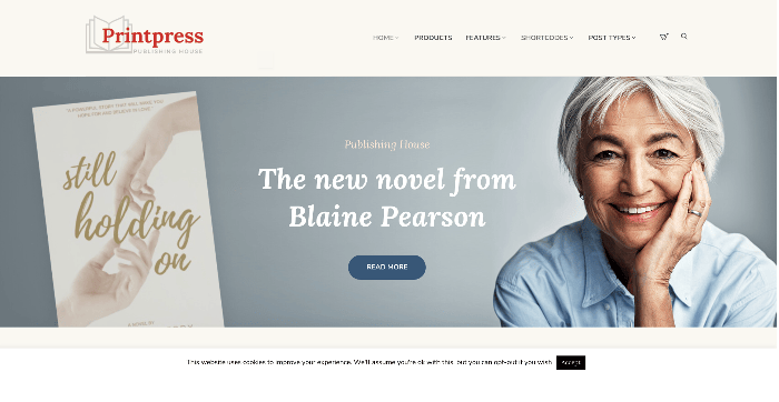 best WordPress themes for authors - Printpress theme