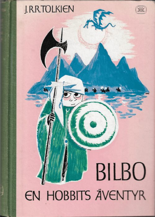 1962 Bilbo Swedish Book Cover by Tove Jansson