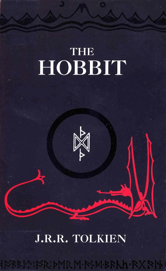 The Hobbit Book Cover Minimalistic Dragon