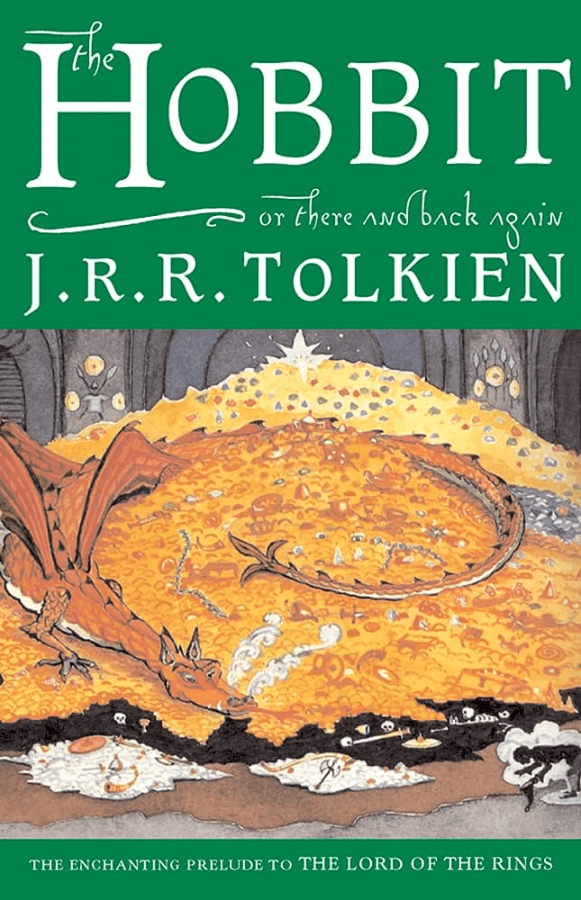 The Hobbit Book Cover with Smaug