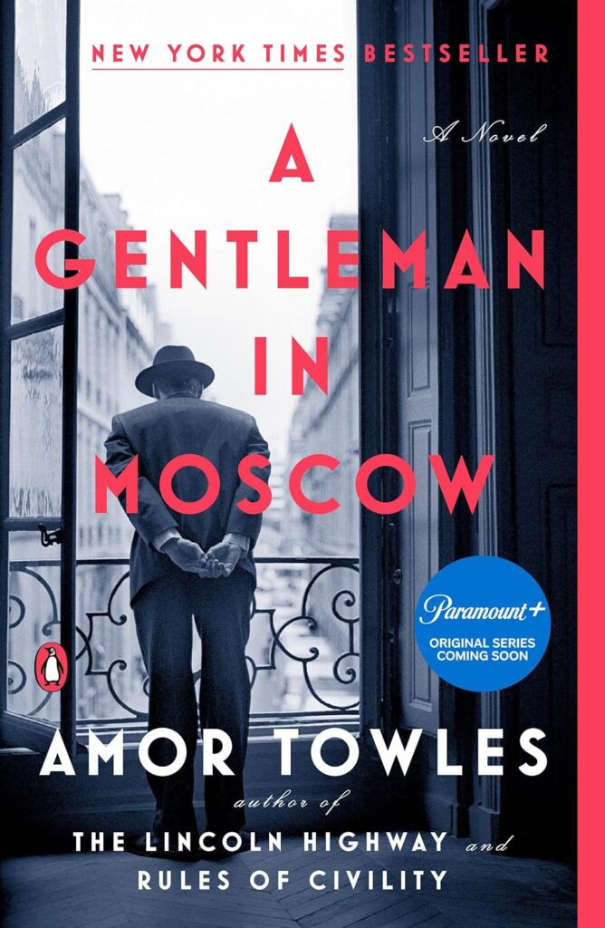 book cover art - A gentleman in Moscow by Amor Towles