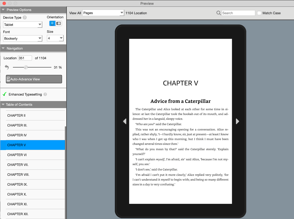 ebook formatting software - Kindle Create UI