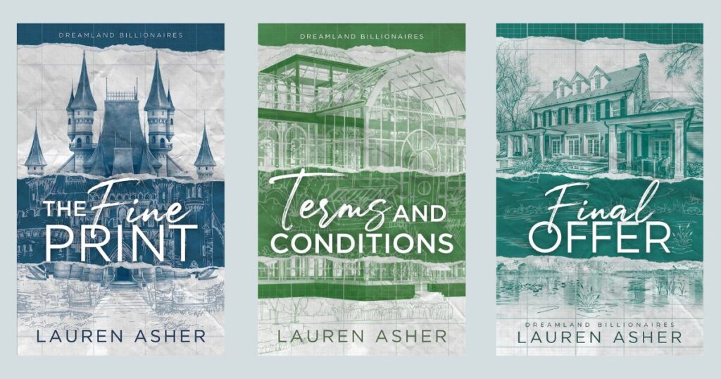 Book series covers - Dreamland Billionaires by Lauren Asher