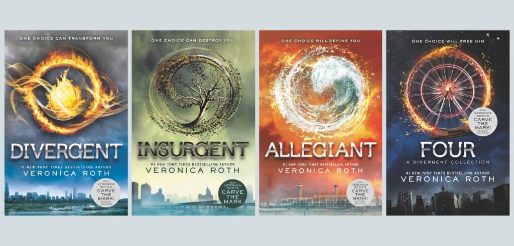 book covers series - Divergent series by Veronica Roth