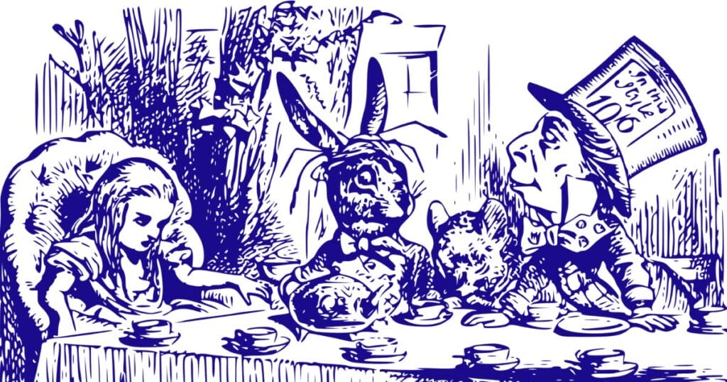 hero's journey - The Adventures of Alice in Wonderland - Mad Hatter tea party