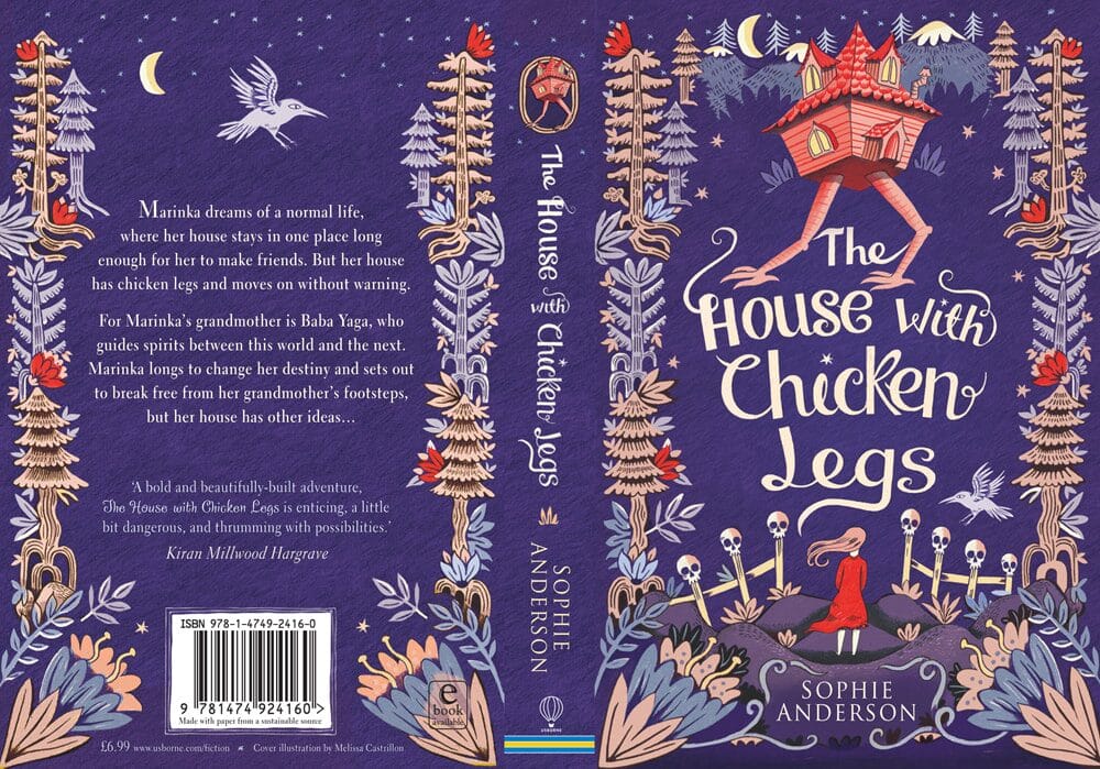 Back cover of a book: The House with Chicken Legs